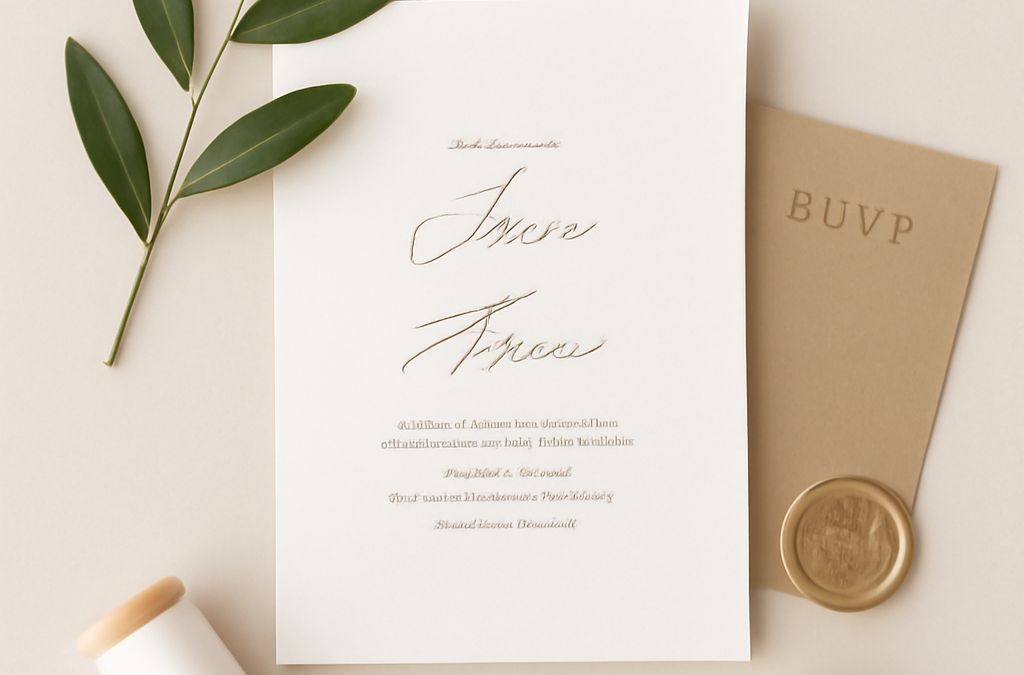 ¿Cómo Elegir la Tipografía Perfecta para tus Invitaciones de Boda?