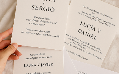 ¿Qué texto debes incluir en tus invitaciones de boda según el tipo de ceremonia?