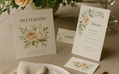 ¿Cómo combinar tus invitaciones de boda con la decoración y papelería del evento?